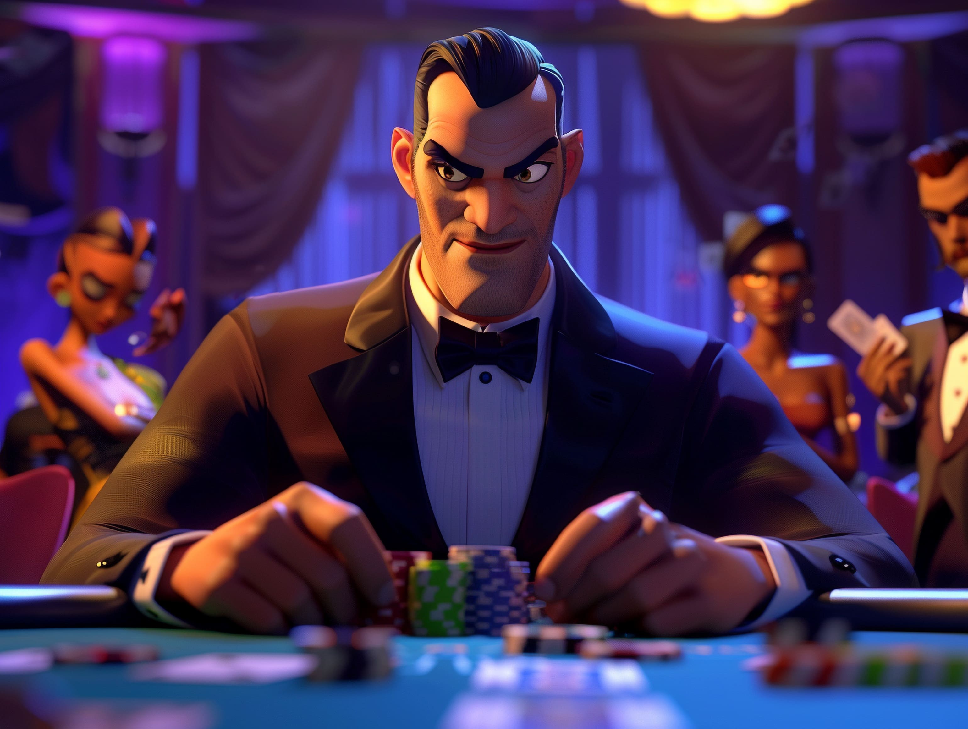 Player enjoying a social reel-based game